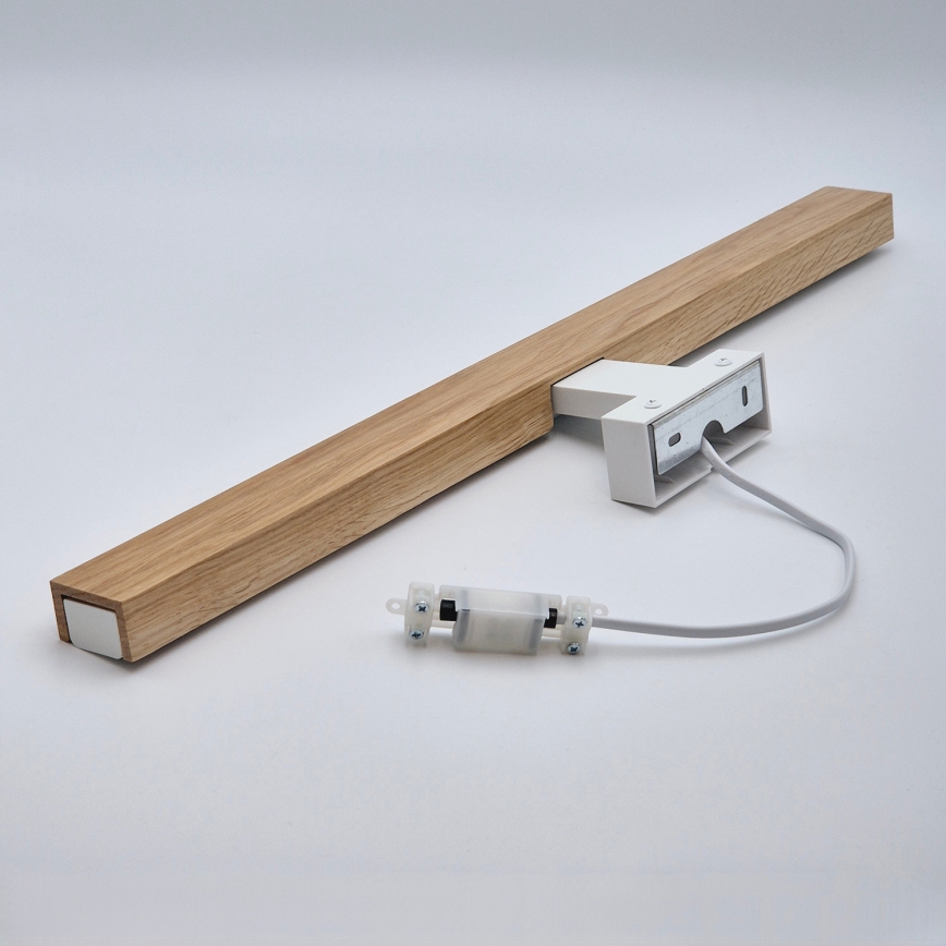 Brilagi - LED Koupelnové osvětlení zrcadla WOODY MIRROR LED/12W/230V 60 cm IP44 dub/bílá