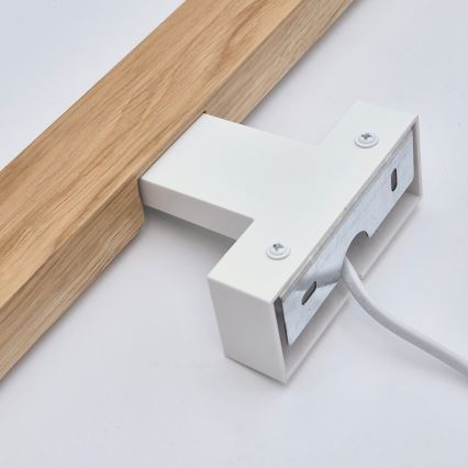 Brilagi - LED Koupelnové osvětlení zrcadla WOODY MIRROR LED/12W/230V 60 cm IP44 dub/bílá