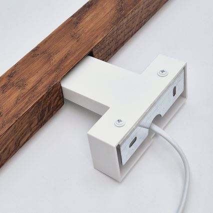 Brilagi - LED Koupelnové osvětlení zrcadla WOODY MIRROR LED/12W/230V 60 cm IP44 dub třešeň/bílá