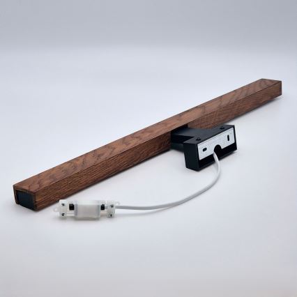 Brilagi - LED Koupelnové osvětlení zrcadla WOODY MIRROR LED/12W/230V 60 cm IP44 dub třešeň/černá
