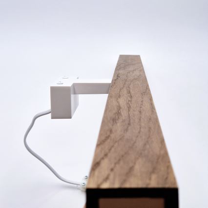 Brilagi - LED Koupelnové osvětlení zrcadla WOODY MIRROR LED/15W/230V 90 cm IP44 dub třešeň/bílá