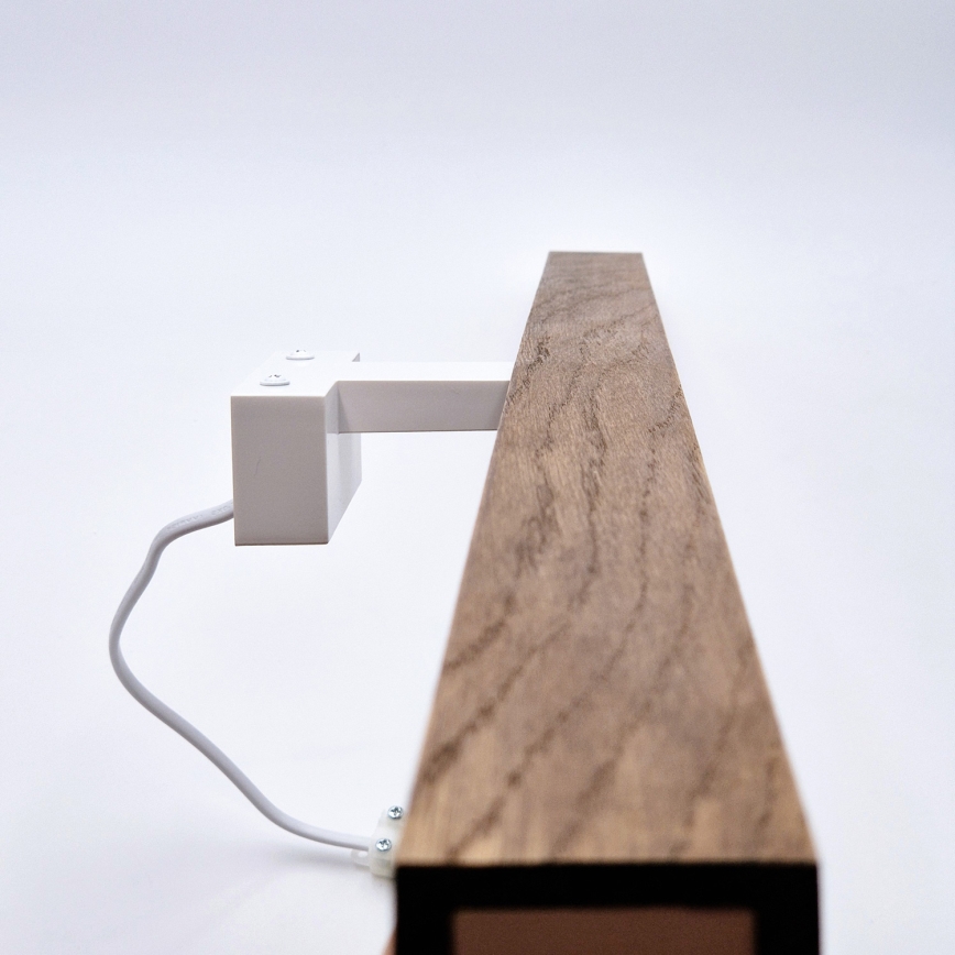 Brilagi - LED Koupelnové osvětlení zrcadla WOODY MIRROR LED/15W/230V 90 cm IP44 dub třešeň/bílá