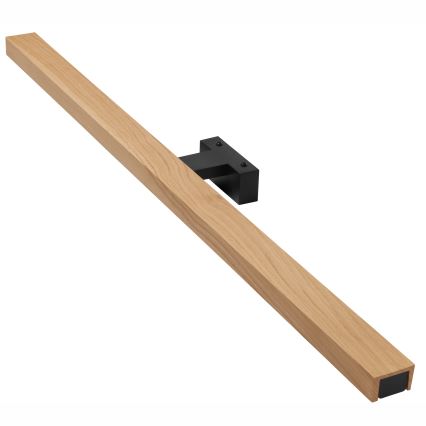 Brilagi - LED Koupelnové osvětlení zrcadla WOODY MIRROR LED/15W/230V 90 cm IP44 dub/černá