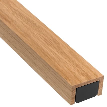 Brilagi - LED Koupelnové osvětlení zrcadla WOODY MIRROR LED/15W/230V 90 cm IP44 dub/černá