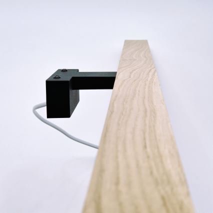 Brilagi - LED Koupelnové osvětlení zrcadla WOODY MIRROR LED/15W/230V 90 cm IP44 dub/černá