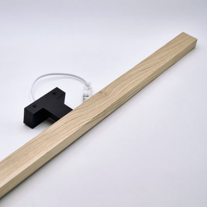 Brilagi - LED Koupelnové osvětlení zrcadla WOODY MIRROR LED/15W/230V 90 cm IP44 dub/černá
