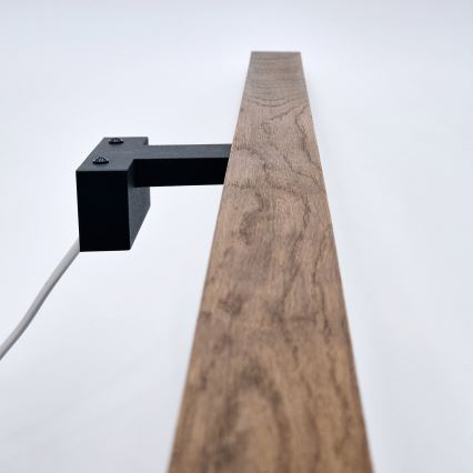 Brilagi - LED Koupelnové osvětlení zrcadla WOODY MIRROR LED/15W/230V 90 cm IP44 dub třešeň/černá