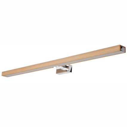 Brilagi - LED Koupelnové osvětlení zrcadla WOODY MIRROR LED/15W/230V 90 cm IP44 dub/lesklý chrom