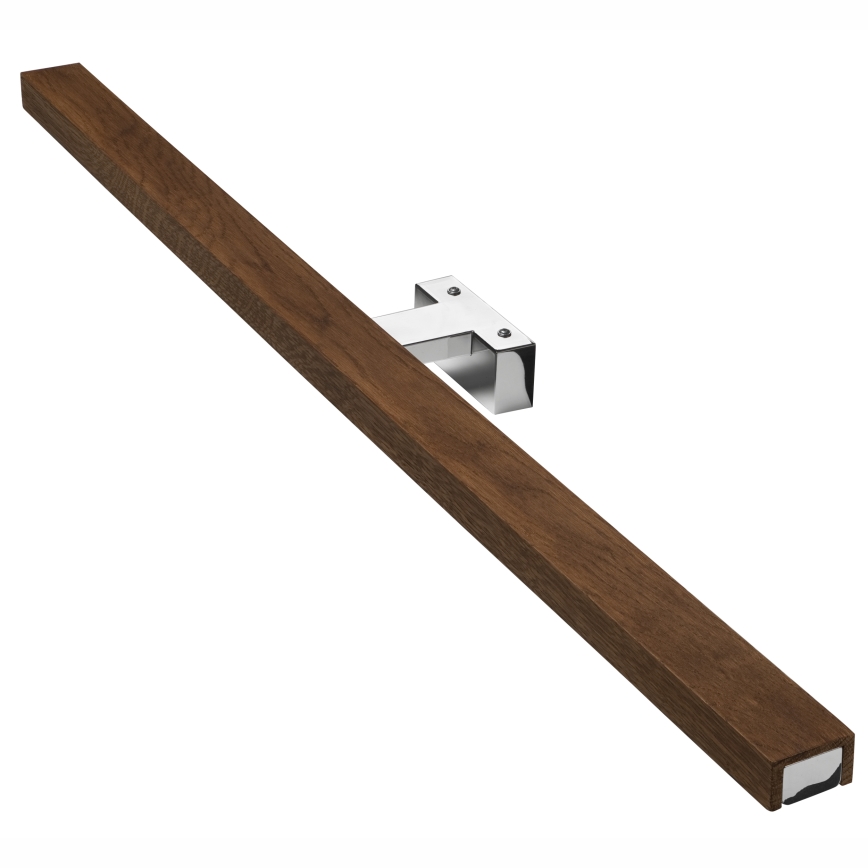 Brilagi - LED Koupelnové osvětlení zrcadla WOODY MIRROR LED/15W/230V 90 cm IP44 dub třešeň/lesklý chrom