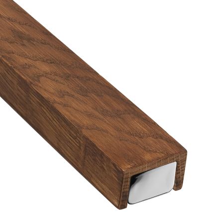 Brilagi - LED Koupelnové osvětlení zrcadla WOODY MIRROR LED/15W/230V 90 cm IP44 dub třešeň/lesklý chrom