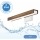 Brilagi - LED Koupelnové osvětlení zrcadla WOODY MIRROR LED/8W/230V 40 cm IP44 dub ořech/bílá