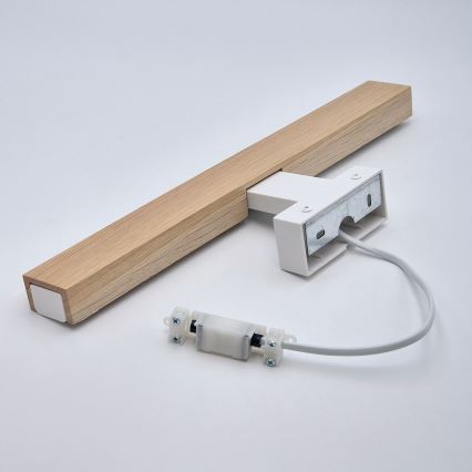 Brilagi - LED Koupelnové osvětlení zrcadla WOODY MIRROR LED/8W/230V 40 cm IP44 dub/bílá