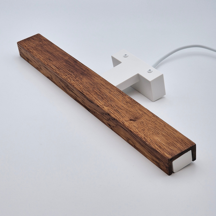 Brilagi - LED Koupelnové osvětlení zrcadla WOODY MIRROR LED/8W/230V 40 cm IP44 dub třešeň/bílá