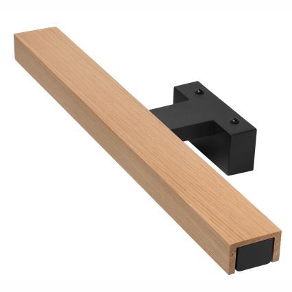 Brilagi - LED Koupelnové osvětlení zrcadla WOODY MIRROR LED/8W/230V 40 cm IP44 dub/černá