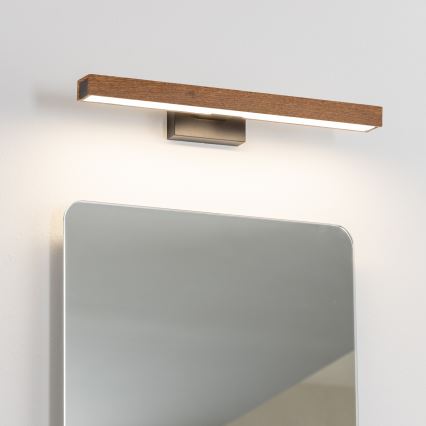 Brilagi - LED Koupelnové osvětlení zrcadla WOODY MIRROR LED/8W/230V 40 cm IP44 dub třešeň/černá
