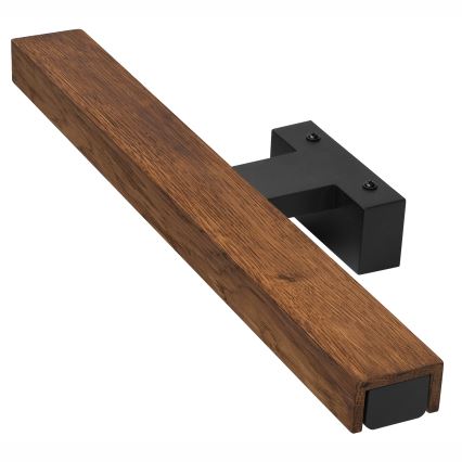 Brilagi - LED Koupelnové osvětlení zrcadla WOODY MIRROR LED/8W/230V 40 cm IP44 dub třešeň/černá