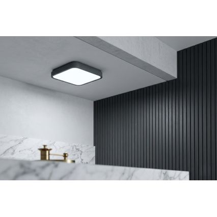 BRILAGI - LED Koupelnové stropní svítidlo ZENNA LED/24W/230V 34,5x34,5 cm IP44 antracit