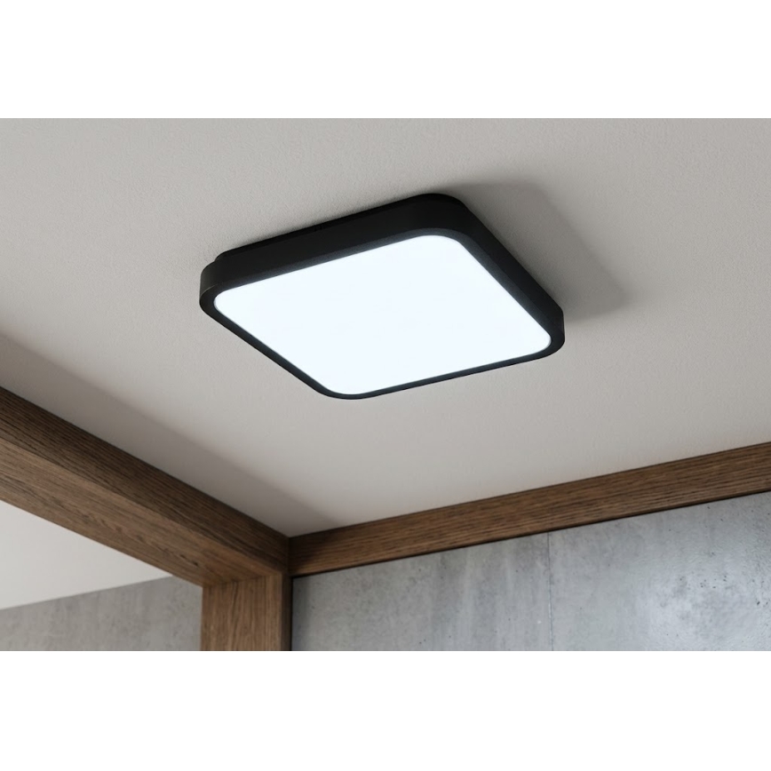 BRILAGI - LED Koupelnové stropní svítidlo ZENNA LED/24W/230V 34,5x34,5 cm IP44 černá