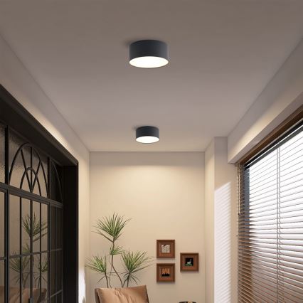 Brilagi - LED Koupelnové stropní svítidlo FORIS LED/20W/230V pr. 15 cm černá IP44