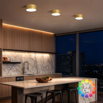 BRILAGI - LED Koupelnové stropní svítidlo FORIS LED/20W/230V pr. 15 cm zlatá IP44