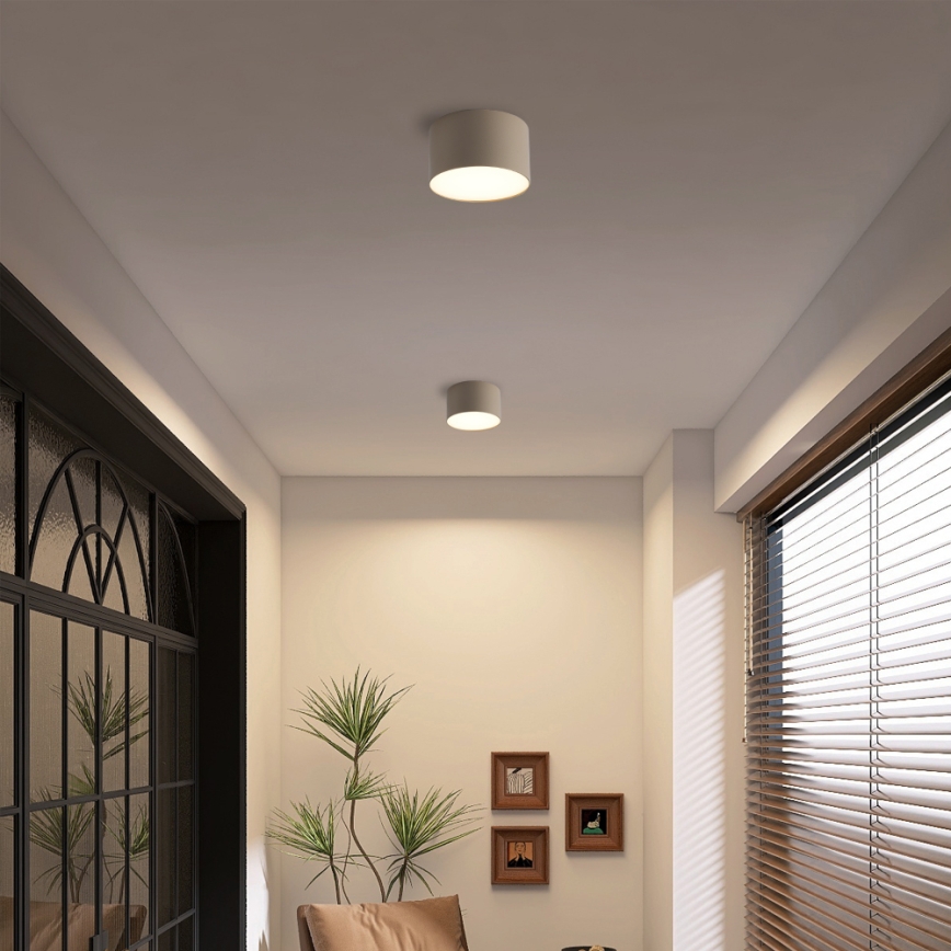 Brilagi - LED Koupelnové stropní svítidlo FORIS LED/9W/230V pr. 9 cm béžová IP44 CRI 90