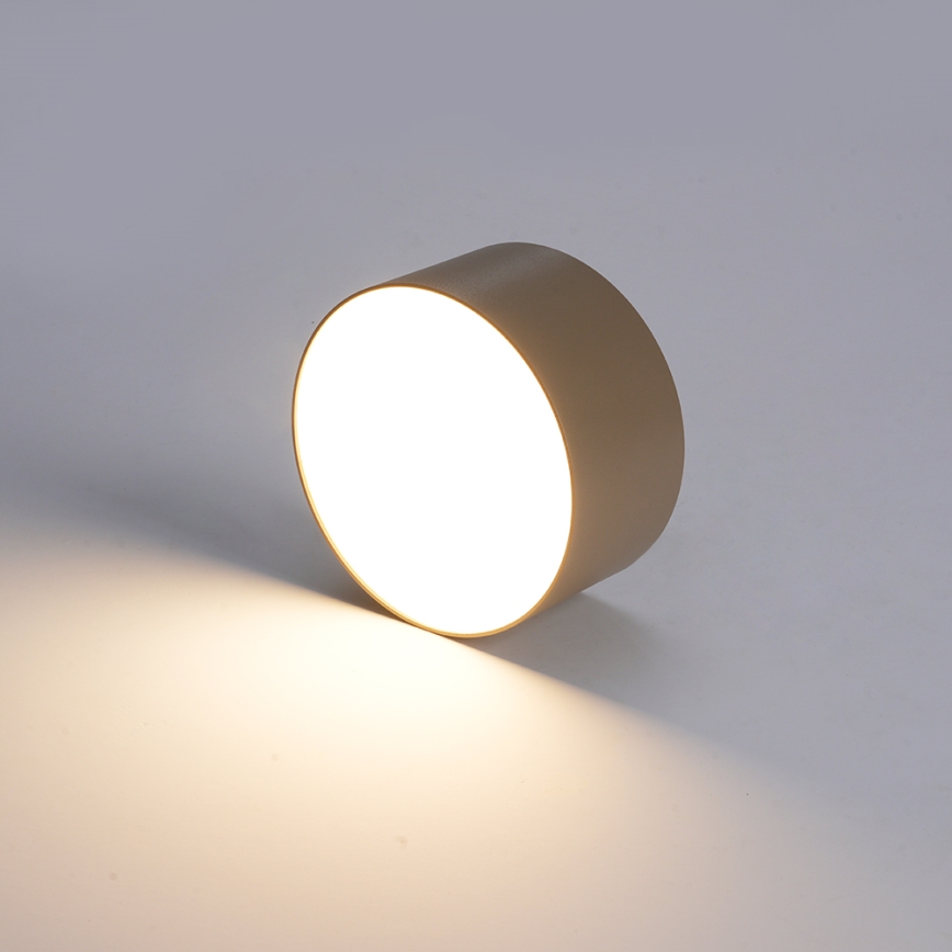 Brilagi - LED Koupelnové stropní svítidlo FORIS LED/9W/230V pr. 9 cm béžová IP44 CRI 90