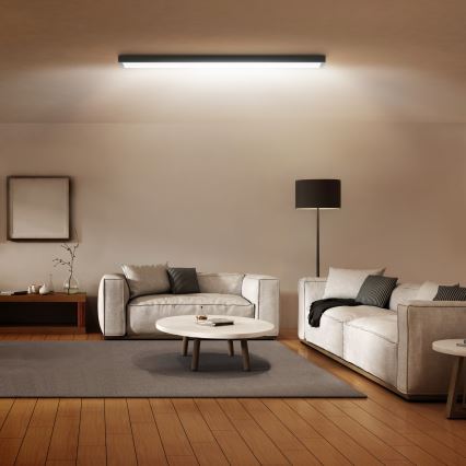 Brilagi - LED Koupelnové stropní svítidlo FRAME LED/50W/230V 120x30 cm IP44 černá