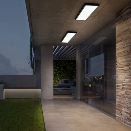Brilagi - LED Koupelnové stropní svítidlo FRAME LED/50W/230V 120x30 cm IP44 černá