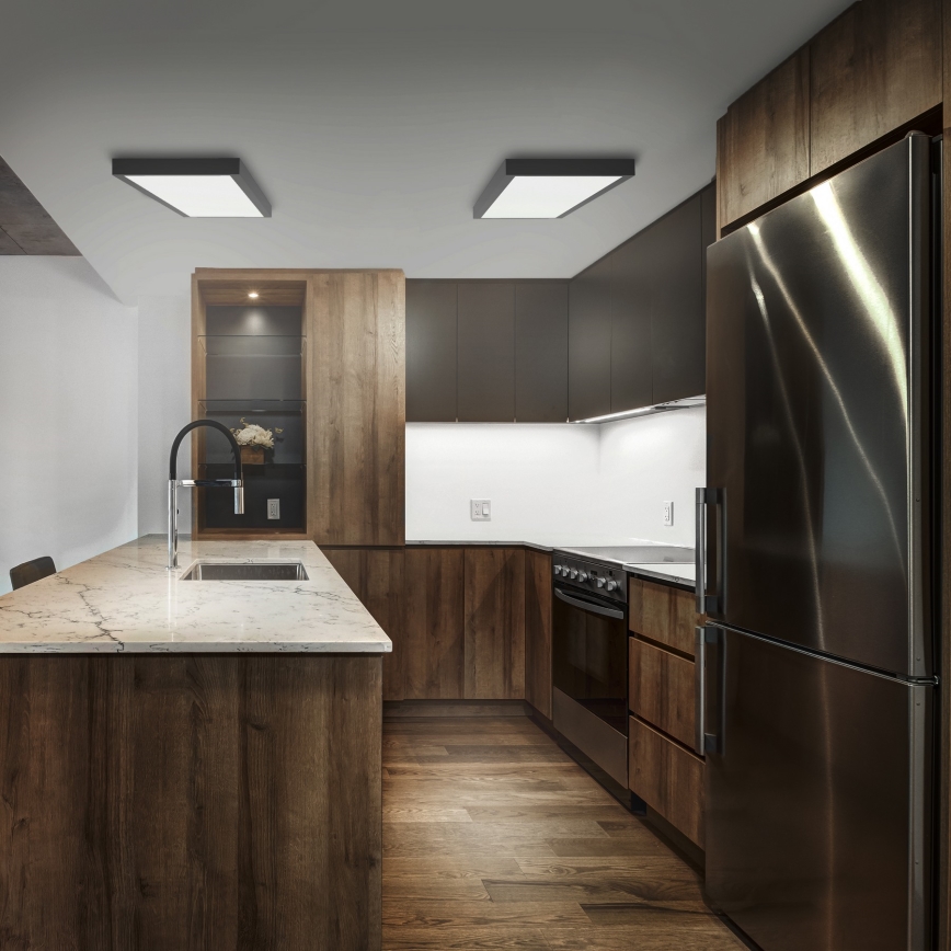 Brilagi - LED Koupelnové stropní svítidlo FRAME LED/50W/230V 120x30 cm IP44 černá