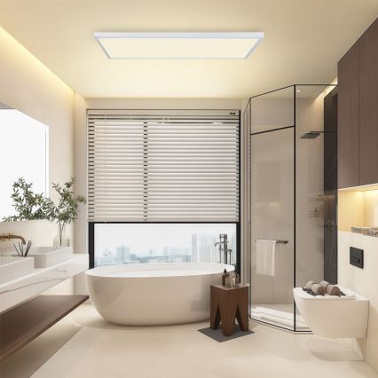 Brilagi - LED Koupelnové stropní svítidlo FRAME LED/96W/230V 120x60 cm 3000/4000/6000K IP44 bílá