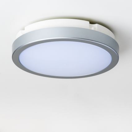 Brilagi - LED Koupelnové stropní svítidlo PERA 18W/230V pr. 22 cm IP65 stříbrná