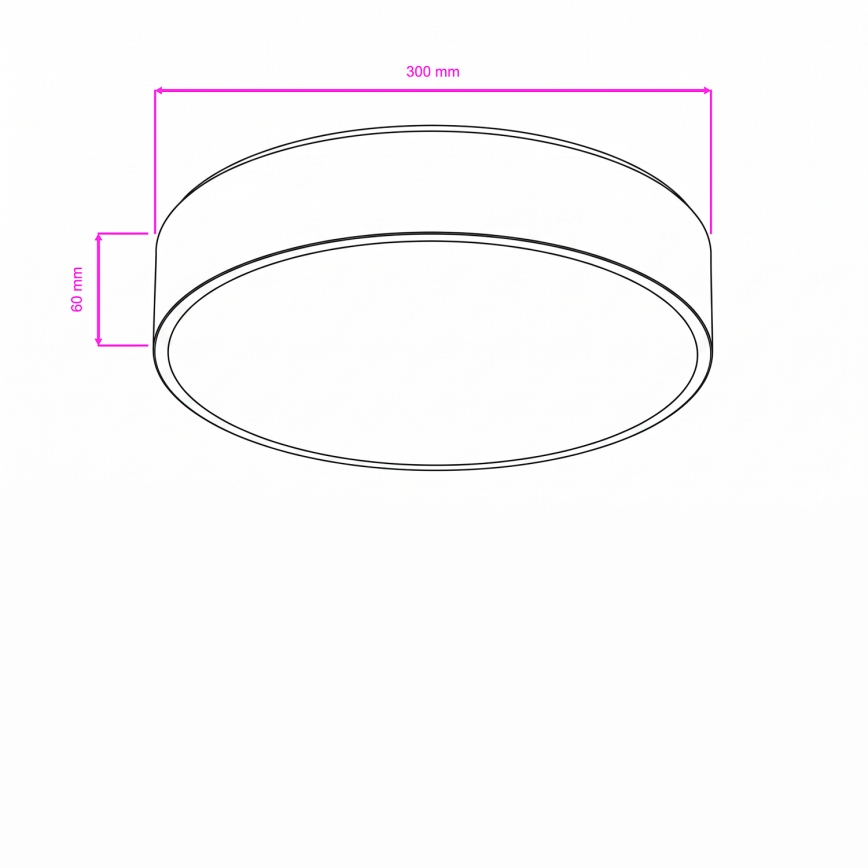 Brilagi - LED Koupelnové stropní svítidlo POOL LED/24W/230V 3000/4000/5500K pr. 30 cm IP54 bronz