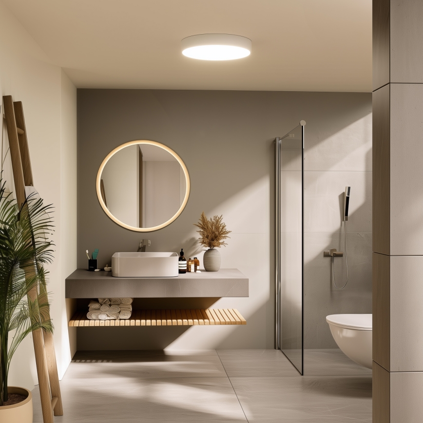 Brilagi - LED Koupelnové stropní svítidlo POOL LED/36W/230V 3000/4000/5500K pr. 40 cm IP54 bílá