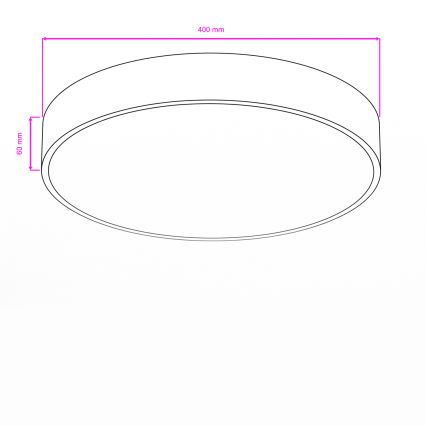 Brilagi - LED Koupelnové stropní svítidlo POOL LED/36W/230V 3000/4000/5500K pr. 40 cm IP54 bílá