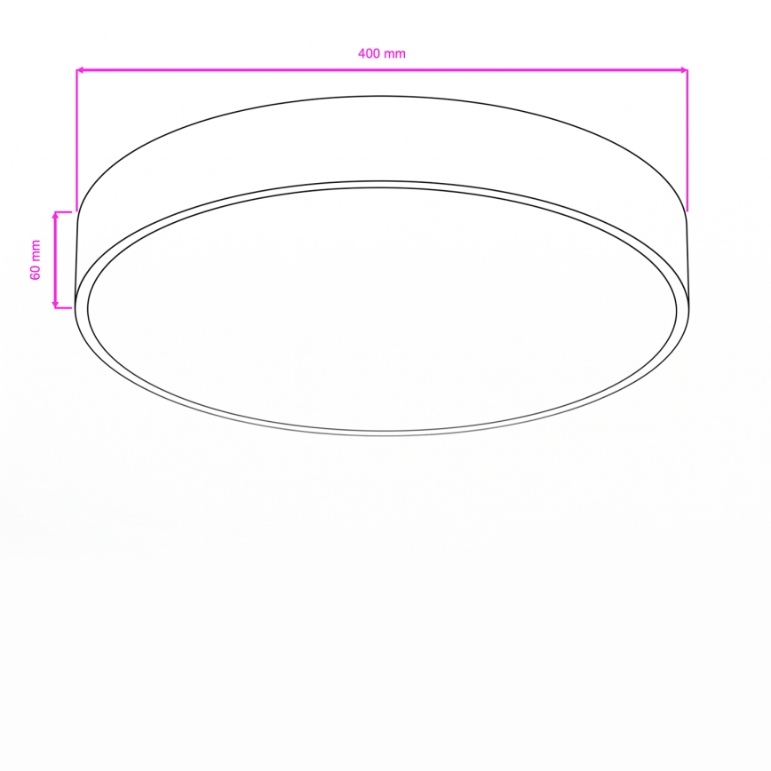 Brilagi - LED Koupelnové stropní svítidlo POOL LED/36W/230V 3000/4000/5500K pr. 40 cm IP54 bílá
