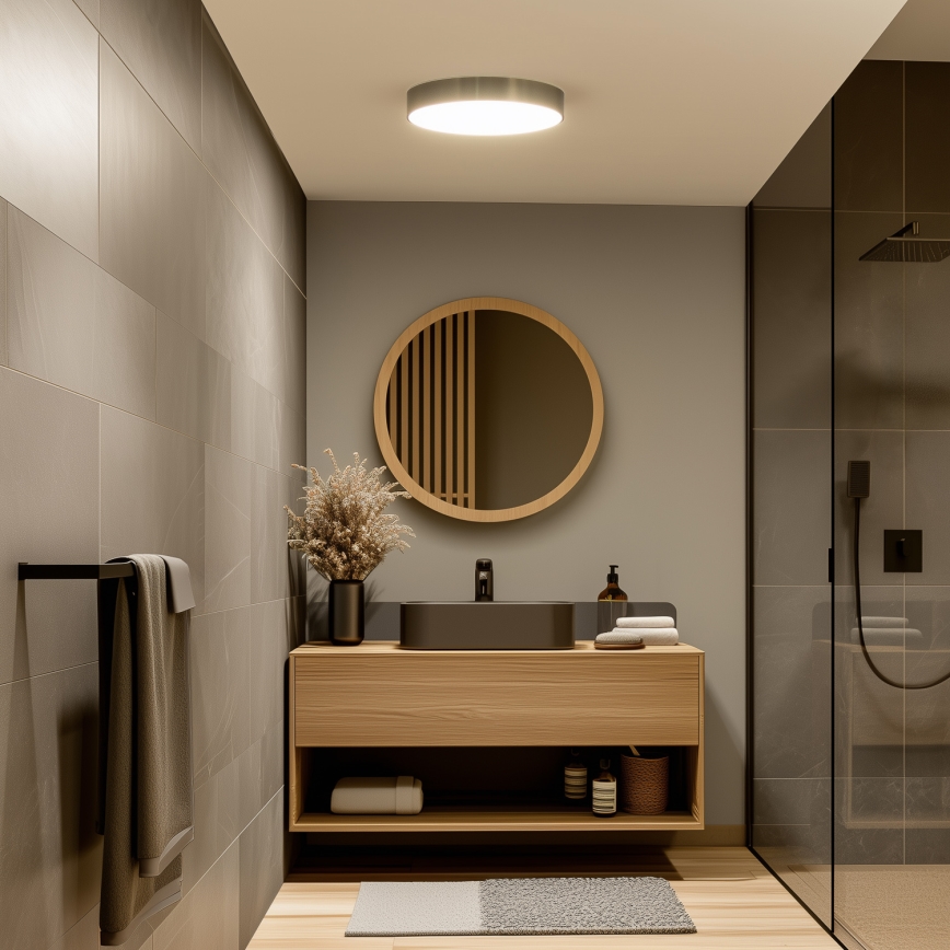 Brilagi - LED Koupelnové stropní svítidlo POOL LED/36W/230V 3000/4000/5500K pr. 40 cm IP54 mosaz