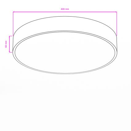 Brilagi - LED Koupelnové stropní svítidlo POOL LED/36W/230V 3000/4000/5500K pr. 40 cm IP54 mosaz