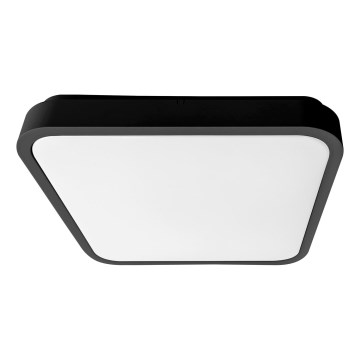 Brilagi - LED Koupelnové stropní svítidlo se senzorem ZENNA LED/18W/230V 28,5x28,5 cm IP44 černá + dálkové ovládání