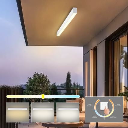 Brilagi - LED Koupelnové stropní svítidlo SLEEKLINE LED/40W/230V 3000/4500/6000K bílá IP44