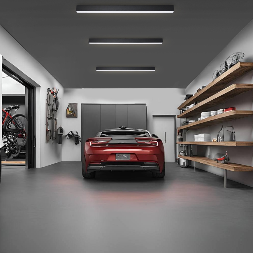 Brilagi - LED Koupelnové stropní svítidlo SLEEKLINE LED/40W/230V 3000/4500/6000K černá IP44