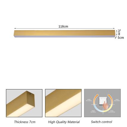 Brilagi - LED Koupelnové stropní svítidlo SLEEKLINE LED/40W/230V 3000/4500/6000K zlatá IP44