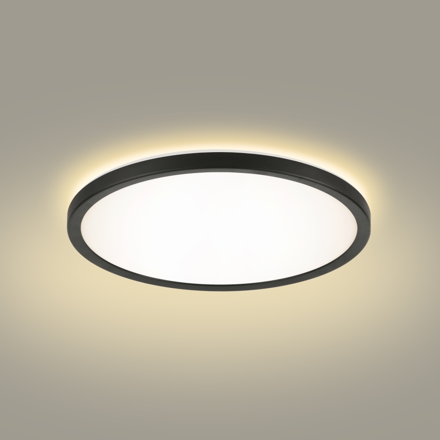 Brilagi - LED Koupelnové stropní svítidlo ULTRA SLIM LED/12W/230V pr. 22,5 cm černá IP54