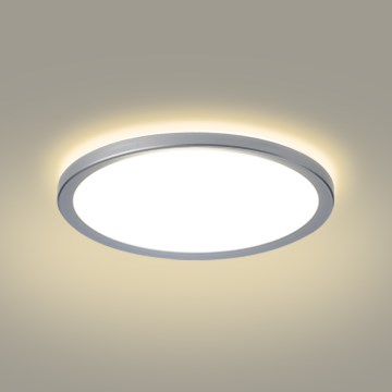 Brilagi - LED Koupelnové stropní svítidlo ULTRA SLIM LED/24W/230V pr. 42 cm stříbrná IP54