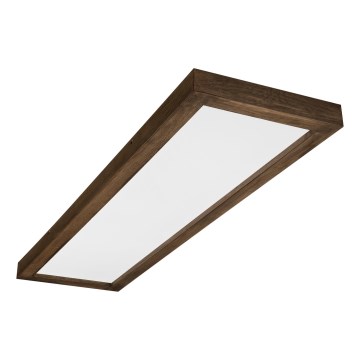 Brilagi - LED Koupelnové stropní svítidlo WOODY FRAME LED/50W/230V 120x30 cm IP44 dub ořech