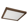 Brilagi - LED Koupelnové stropní svítidlo WOODY FRAME LED/50W/230V 60x60 cm IP44 dub ořech
