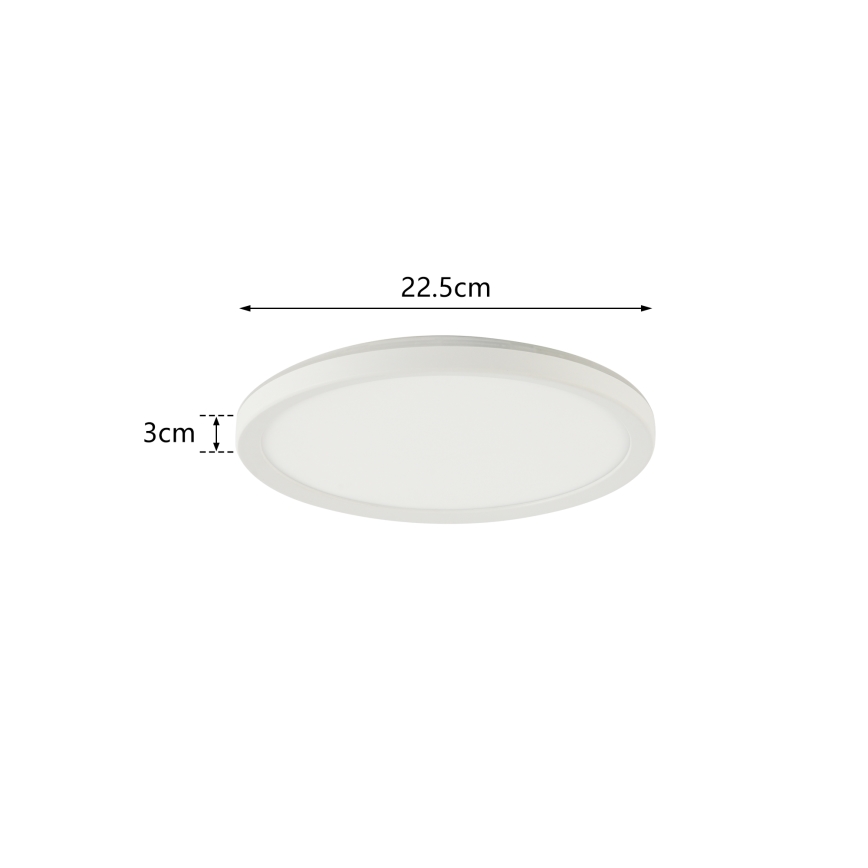 Brilagi - LED Koupelnové stropní svítidlo ULTRA SLIM LED/12W/230V pr. 22,5 cm bílá IP54