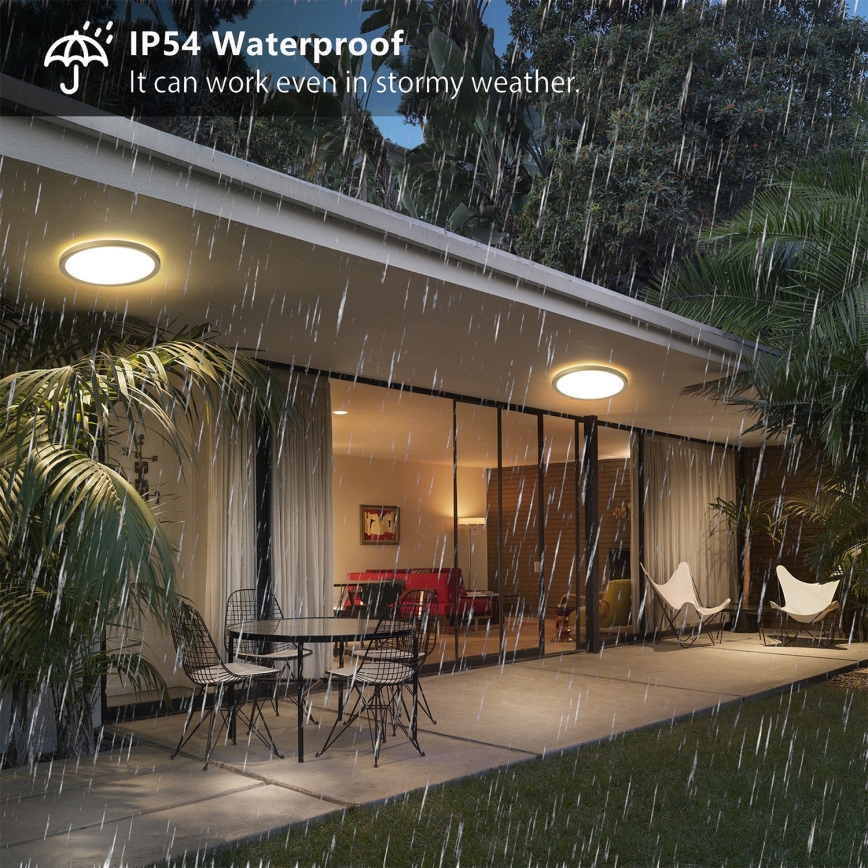 Brilagi - LED Koupelnové stropní svítidlo ULTRA SLIM LED/12W/230V pr. 22,5 cm zlatá IP54