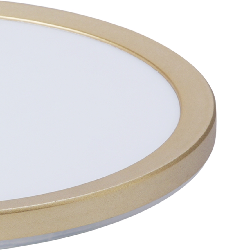 Brilagi - LED Koupelnové stropní svítidlo ULTRA SLIM LED/12W/230V pr. 22,5 cm zlatá IP54