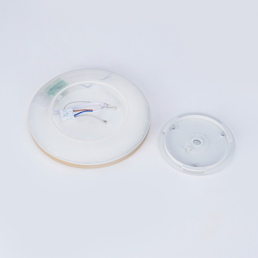 Brilagi - LED Koupelnové stropní svítidlo ULTRA SLIM LED/12W/230V pr. 22,5 cm zlatá IP54