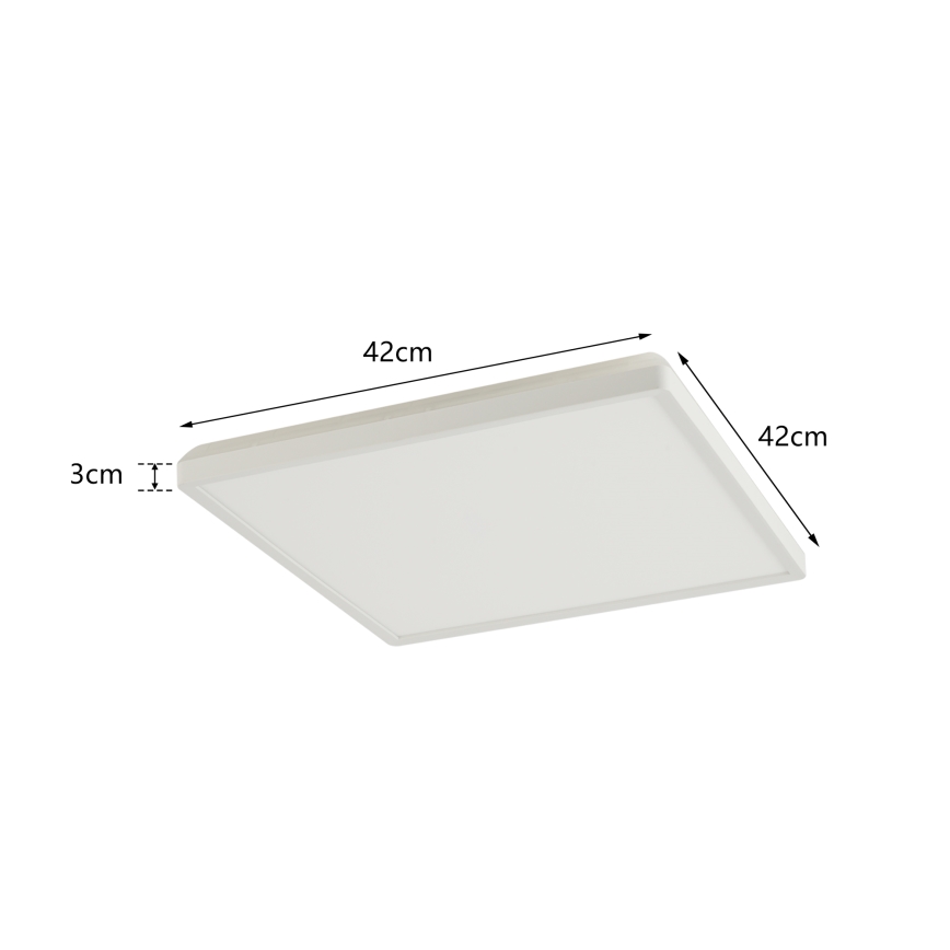 Brilagi - LED Koupelnové stropní svítidlo ULTRA SLIM LED/24W/230V 42x42 cm bílá IP54